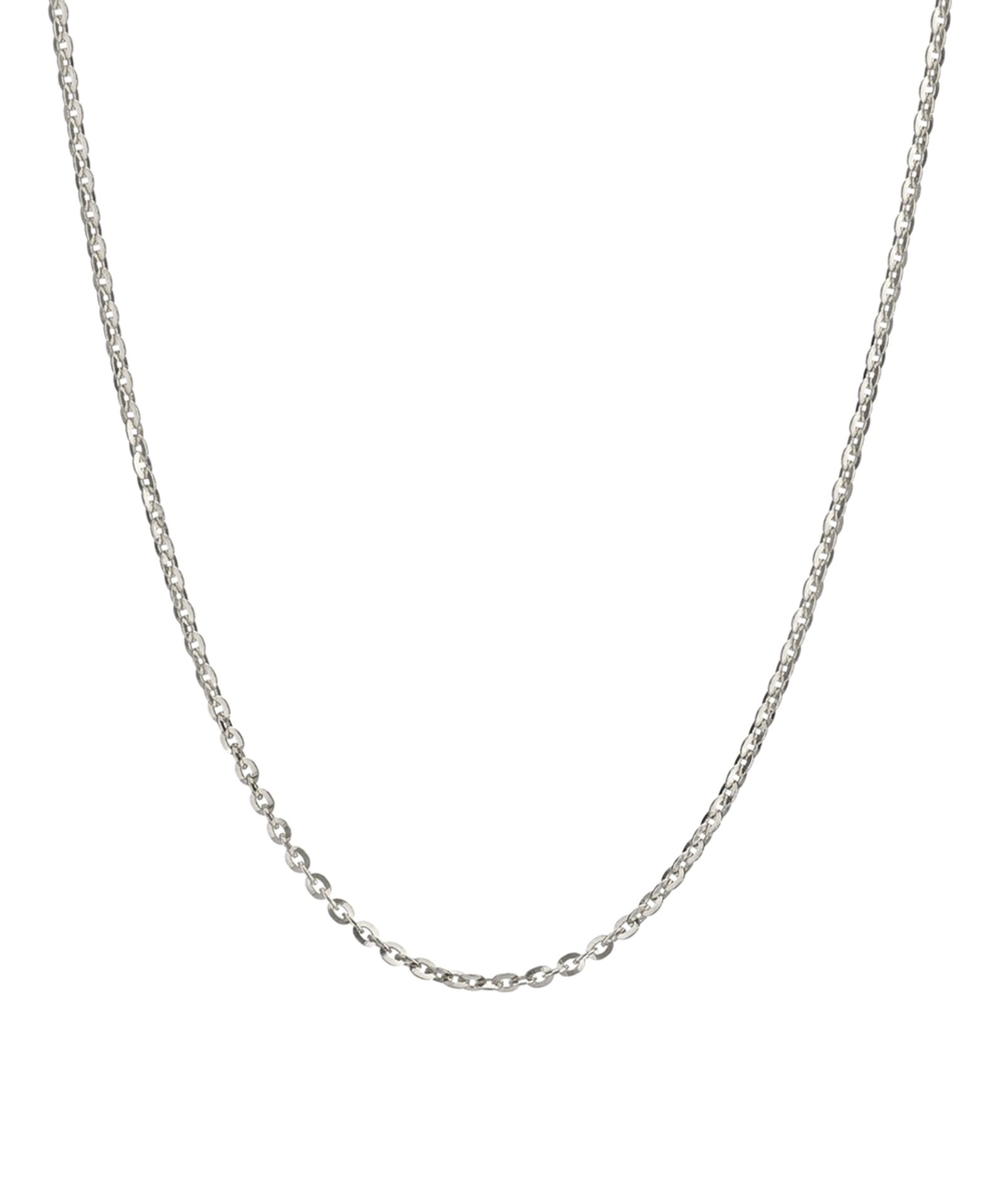 Italian Sterling Silver Anchor Chain Necklace (Size: 16") [Ref: 51828886-Box 4]