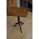 A 19th Century mahogany tilt-top occasional table and a Victorian mahogany toilet mirror.