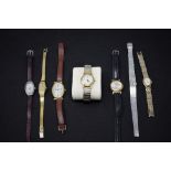 An assortment of lady's wristwatches.