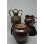 An assortment of salt glazed pottery/stoneware.