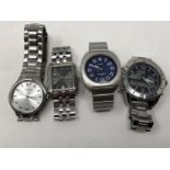 Four assorted gentlemen's wristwatches.