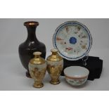 An assortment of 19th Century Chinese ceramics.