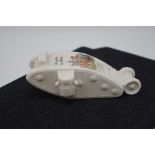 A Grafton crested china WWI tank.