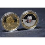Two 2009 Cook Islands one dollar 1969-2009 "One Small Step" collector's coins.