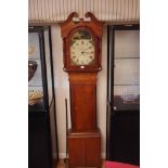 A 19th Century oak cased 36 hour longcase clock.