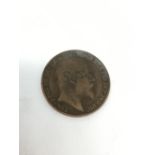 A 1908 Suffragette Movement defaced penny.