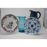 An assortment of ceramics and glassware.