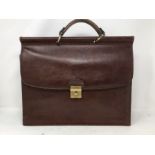A French leather TEXIER briefcase in good order.