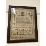 An early 19th Century sampler by Betsey Smith 1811.