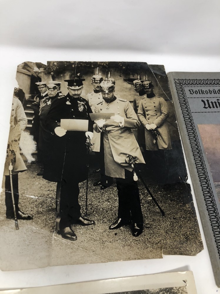An original press photograph (a/f) of Kaiser Willhelm II and George V plus others. - Image 4 of 5