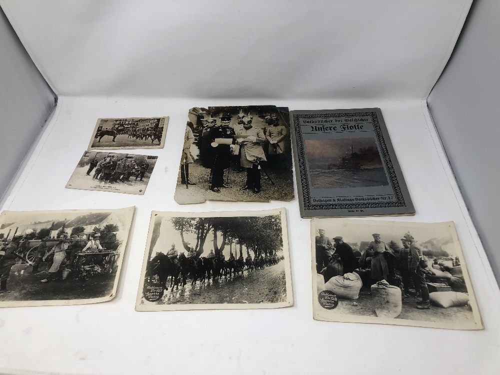 An original press photograph (a/f) of Kaiser Willhelm II and George V plus others.