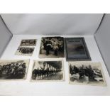 An original press photograph (a/f) of Kaiser Willhelm II and George V plus others.