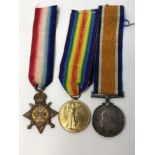 A WWI medal trio named to 25945 Lance Corporal A.R. Cunliffe, East Yorkshire Regiment.