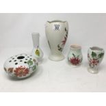 Eight hand painted Radford ceramics.