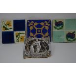 An assortment of Victorian and later tiles.