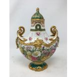 A fine THOMAS HASSALL twin handled Copelands lidded vase.