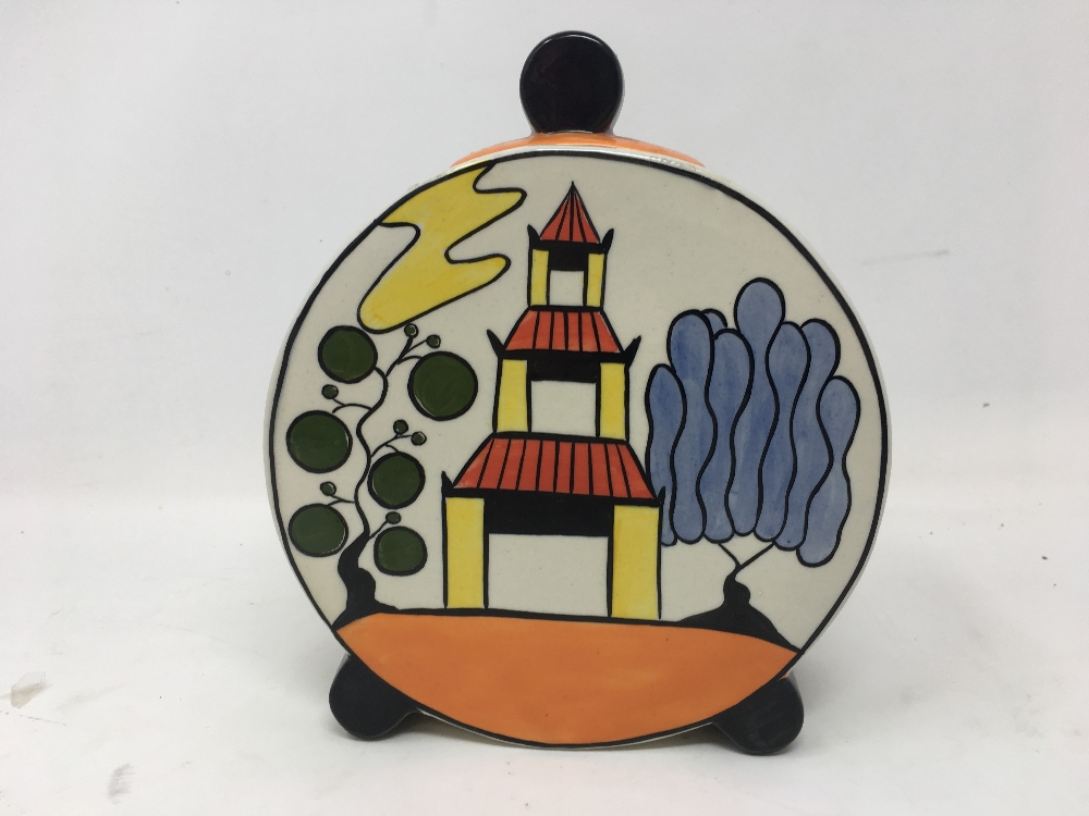 A Lorna Bailey signed Art Deco style jar and cover. - Image 2 of 4