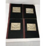 Four WWII Royal Air Force hand written journals.