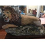 An AYNSLEY CHINA limited edition of 100 lion of large proportions