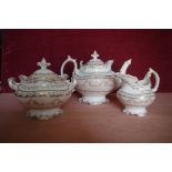 A 19th Century china tea set, pattern number 8669. 31 pieces.