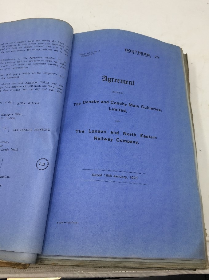 A rare single volume titled L.N.E.R. Agreements 1925 Vol. 3. - Image 2 of 5