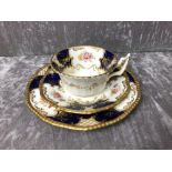 A fine Coalport cup and saucer trio circa 1891.