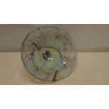 ADAM AARONSON studio glass "Watercolour" sink bowl. Diameter 34cm.