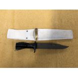 An SA80 bayonet in its Royal Marines parade scabbard. Blade length 18cms