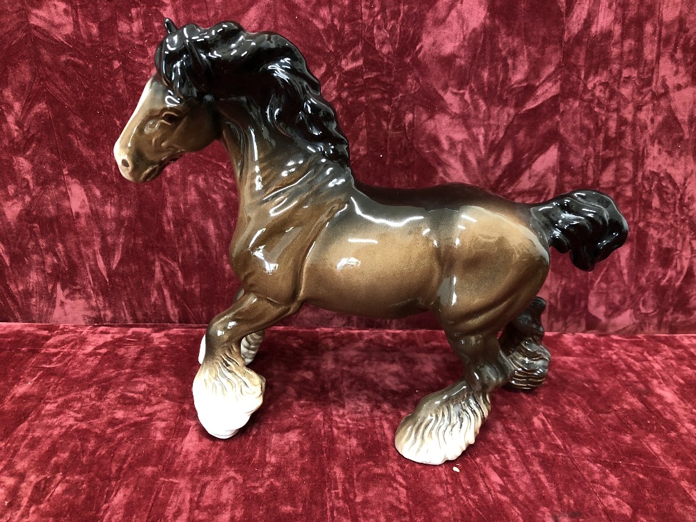 Four Beswick shire horses. - Image 2 of 9