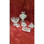 A collection of Waterford Crystal.
