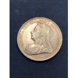 A full gold sovereign Sidney Mint 1901.