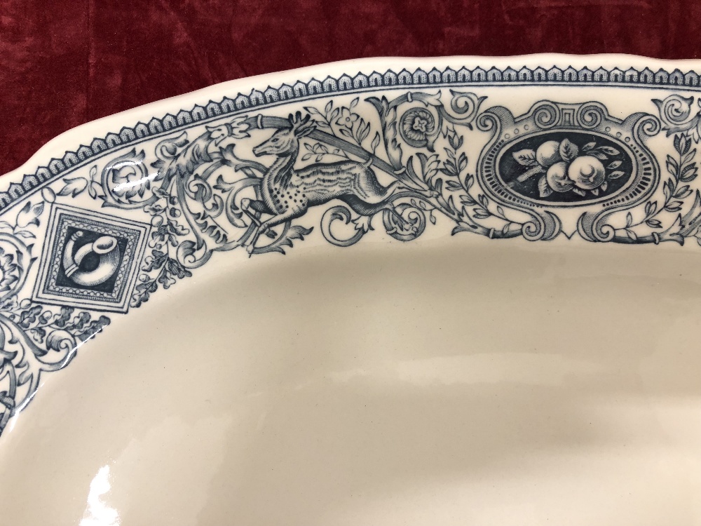 A pair of Masons turkey plates and one other. - Image 2 of 4