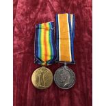 A WW1 medal pair.