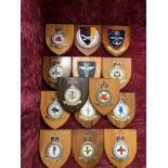 A collection of 17 military plaques mainly RAF