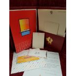 A collection of Cunard QE2 ephemera.