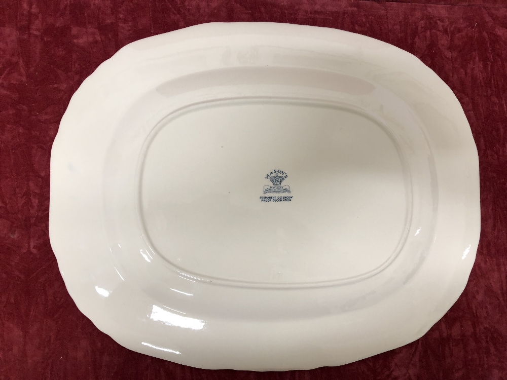 A pair of Masons turkey plates and one other. - Image 3 of 4