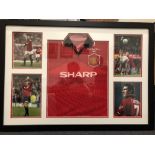 A signed Eric Cantona Manchester United Shirt from the 1996 season, plus programme and ticket.
