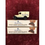 A boxed Days Gone delivery van by Lledo for Elizabeth Shaw with two boxes of chocolates.