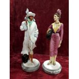 Two Royal Doulton Classique figurines modelled by Timothy Potts.