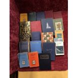 A collection of vintage hard back books.