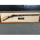 A Franklin Mint non firing replica of the Davy Crockett "Old Betsy" Rifle.