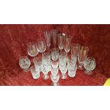 A collection of drinking glasses.