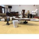 A huge scratch built wooden (not balsa) model of the iconic Avro Vulcan Bomber.