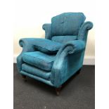 A modern Georgian style wingback arm chair.