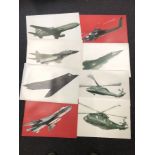 Eight original posters showing Allied and Soviet military aircraft.