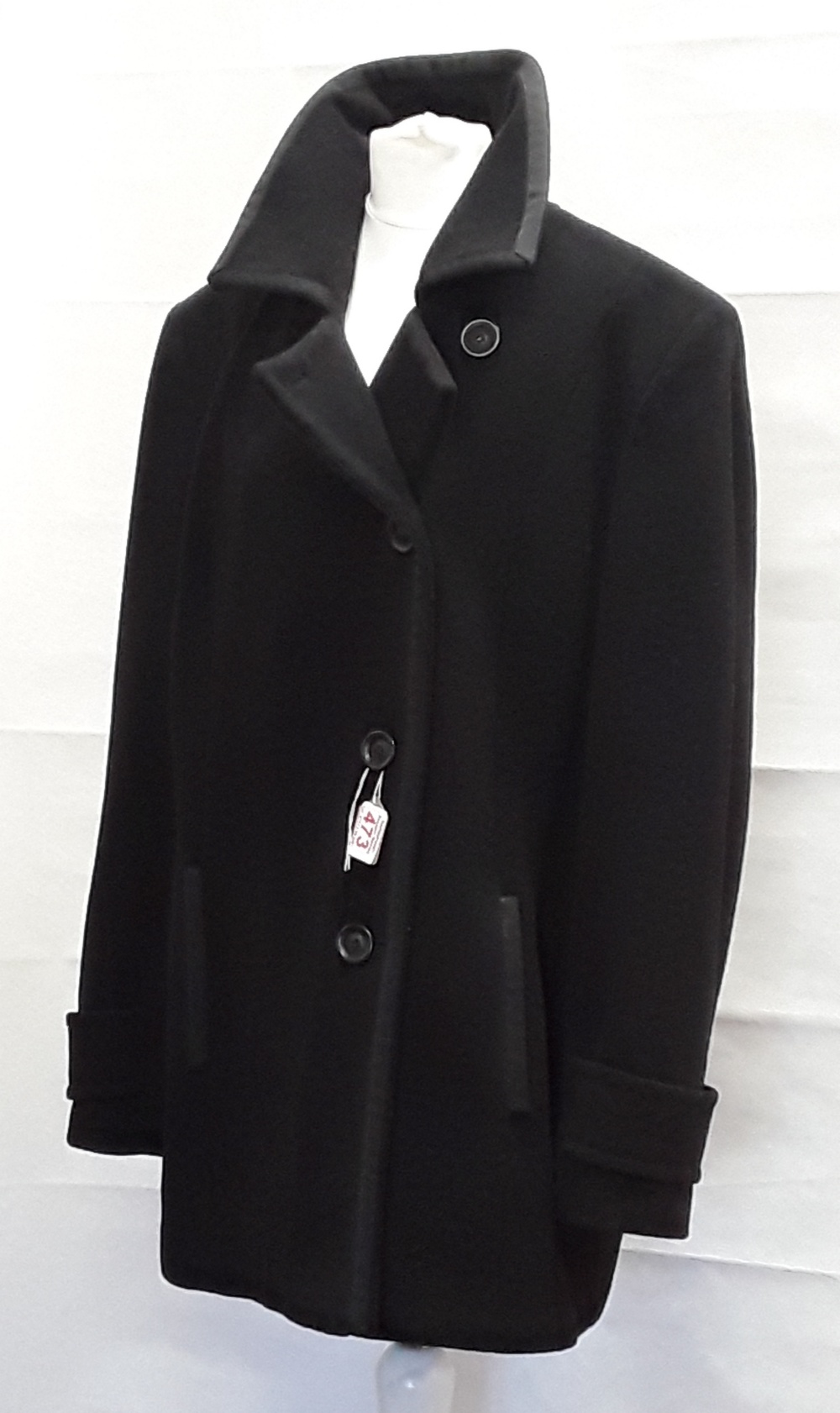 A woman’s John Lewis black jacket, wool/Cashmere/polyamide size 18.