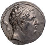 Indo-Greeks, Euthydemos I (230-190 BC), Silver Tetradrachma, Obv: diademed head of king facing