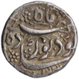 Jahangir, Kabul Mint, Silver Rupee, 9 RY, Obverse & Reverse: "noordah" couplet, tazand az namme