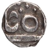 Gwalior, Jayaji Rao, Lashkar, Silver 1/4 Rupee, In the name of Shah Alam II , Obv: Sikka mubharak