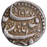 Jahangir, Qandahar Mint, Silver Rupee, AH 1027/ 13 RY, Obverse & Reverse: "dil khwah" couplet,